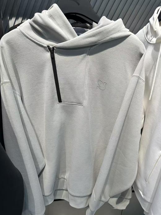 安踏男2025冬季新款圆领宽松弹力动型针织运动连帽卫衣152548713 商品图0