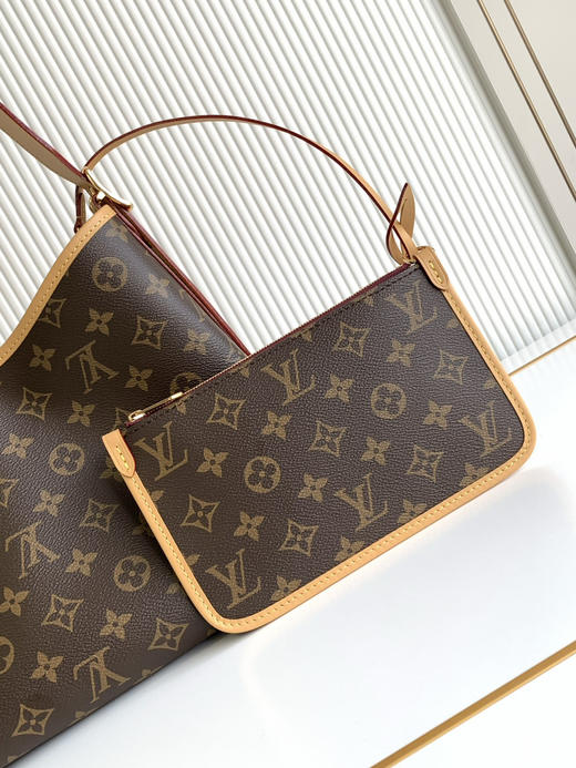 秋冬特惠💰1170 渠道级LV 加强版【全钢五金 MB163c01动态变码芯片】te级LV 全套包装 M46203老花粗料 CarryAll 中号手袋 商品图4