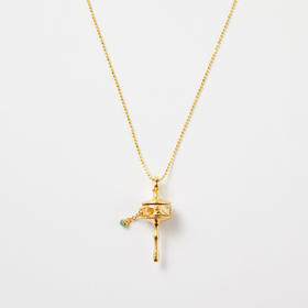 转经筒翡翠项链