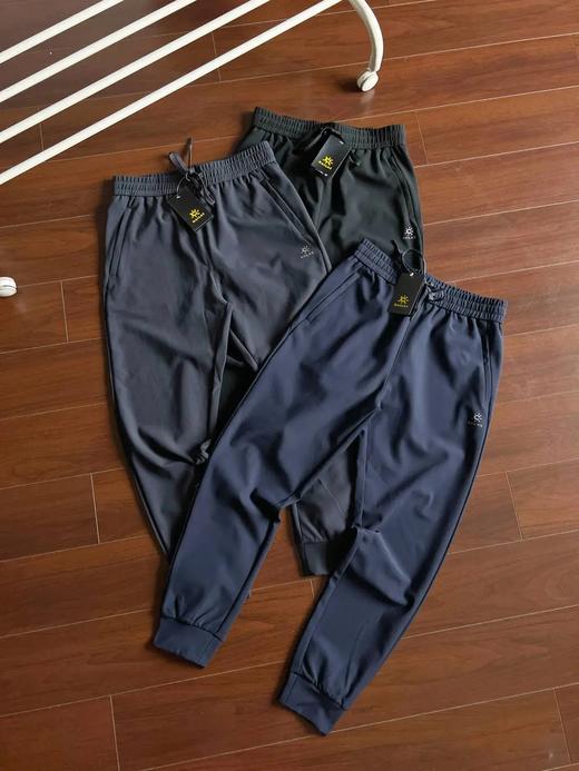 松紧腰系绳手脚口运动休闲卫裤长裤 商品图0