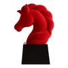 贝汉美创意植绒红色马头摆件办公室桌面装饰品小众艺术马年吉祥物 商品缩略图4
