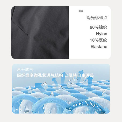 跃牌【跃LEAP-ACTIVE】男防泼水软壳冲锋裤 户外机能徒步耐磨高弹直筒运动长裤L52143 商品图2