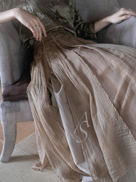 Paul Harnden 25AW 古褐金真丝SEATHWAITE衬衫 商品图4