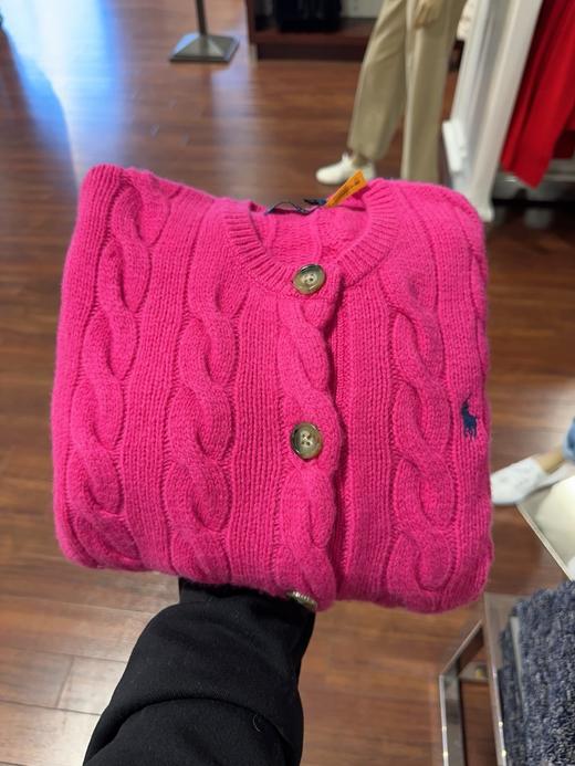 到手价1799元 羊绒10%+羊毛90%开衫 第一次参与黑五价 Polo Ralph Lauren拉夫劳伦女士羊毛针织开衫  美国代购，无中文标签，介意慎拍 商品图3