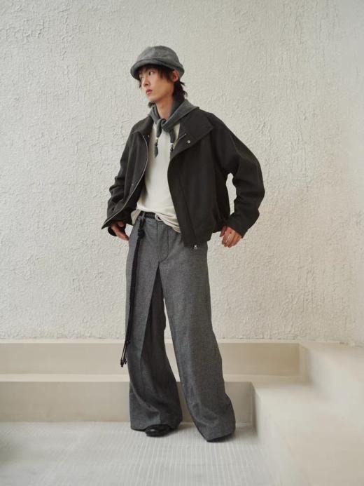 共和GongheRepub/GH24046/「捺」高领毛呢短夹克 商品图1