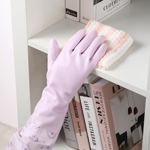 美丽雅丁腈挂绳手套长款 商品图6