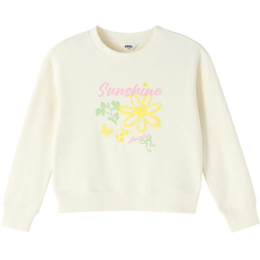 女童圆领长袖卫衣春季新款安奈儿童装EG611578 商品图7