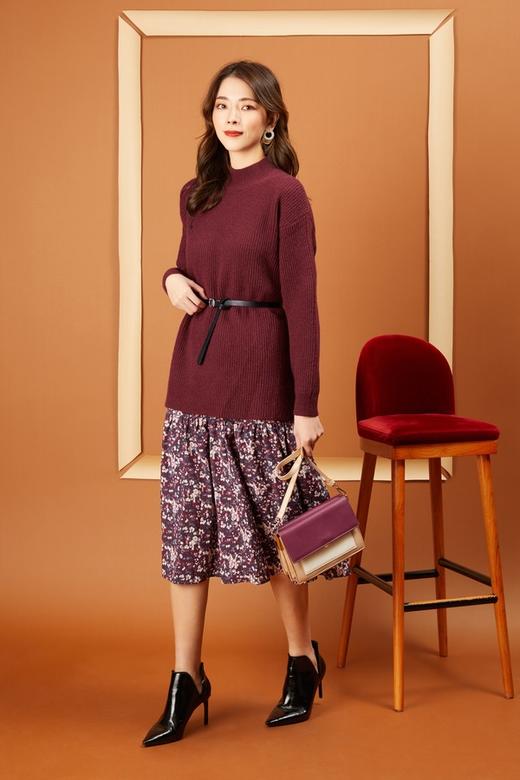 amadella 针织上衣碎花半裙套装 10937 商品图0