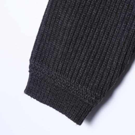 M039SDSA男士秋冬新款痞帅男装慵懒风简约纯色纽扣翻领开衫毛衣百搭 商品图4