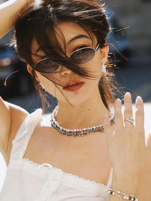 原单HEFANG气泡星云项链+耳钉饰品112401 商品图10