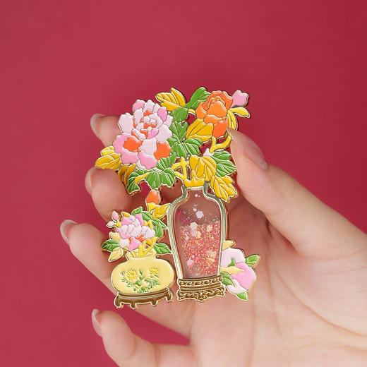 故宫系列流沙冰箱贴 山水清音 金玉满堂 岁朝佳兆 商品图3