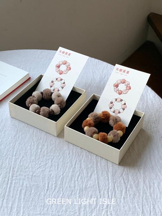 【焦糖栗栗】“圣诞限定福利款”菩提子绒球手串 商品图4