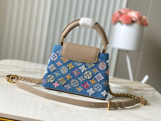 秋冬特惠💰1680 渠道级LV 新品 te级LV 动态芯片 M12947/M48865淡咖丹宁花朵刺绣款 商品图2