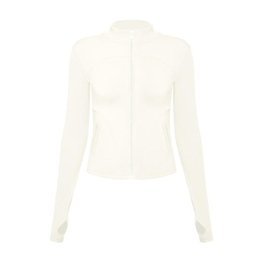 跃牌【倚窗听雨】2025新款裸感瑜伽服外套上衣女立领紧身拉链衫健身服WT18 商品图1