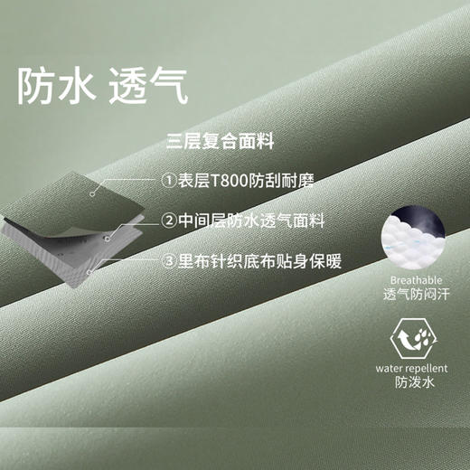 跃牌【跃LEAP-ACTIVE】秋冬户外加绒软壳冲锋衣男女锁温保暖防水防风连帽登山冲锋衣L9 商品图1