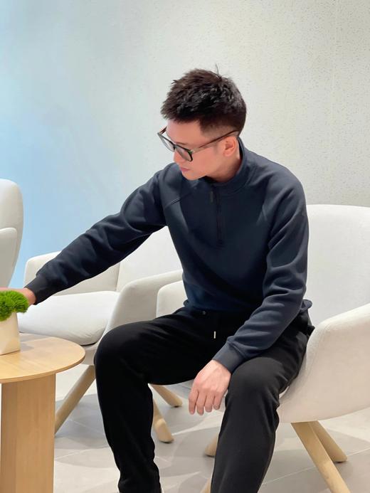 仅69元抢❗Gesamy格桑米男士抗寒羊毛加绒半拉链卫衣‎✨裤子配套的衣服终于来了，有型！一套买起来！ 商品图0