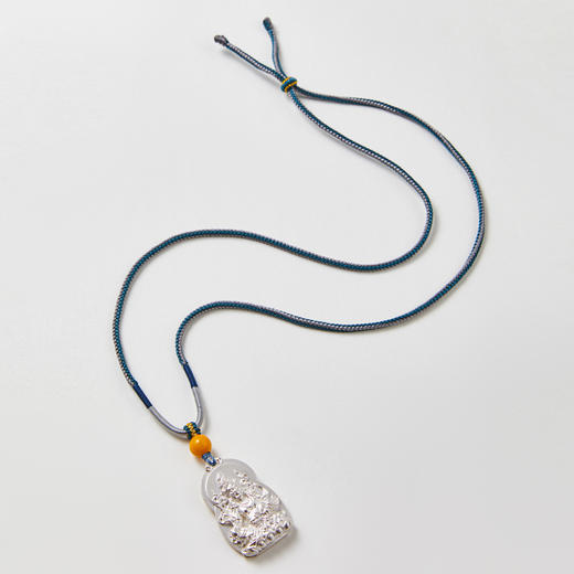 黄财神足银佛牌 商品图2