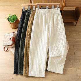 GYH 8657时尚宽松显瘦通勤保暖休闲裤阔腿裤