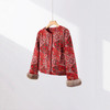 丁摩 真丝香云纱棉衣女冬水貂毛袖口提花短款保暖复古中式外套5ZF-76063 商品缩略图4