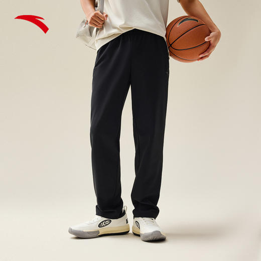 【299任选2件】安踏针织运动裤男士冬季新款休闲直筒裤挺阔通勤长裤子152531335N 商品图0