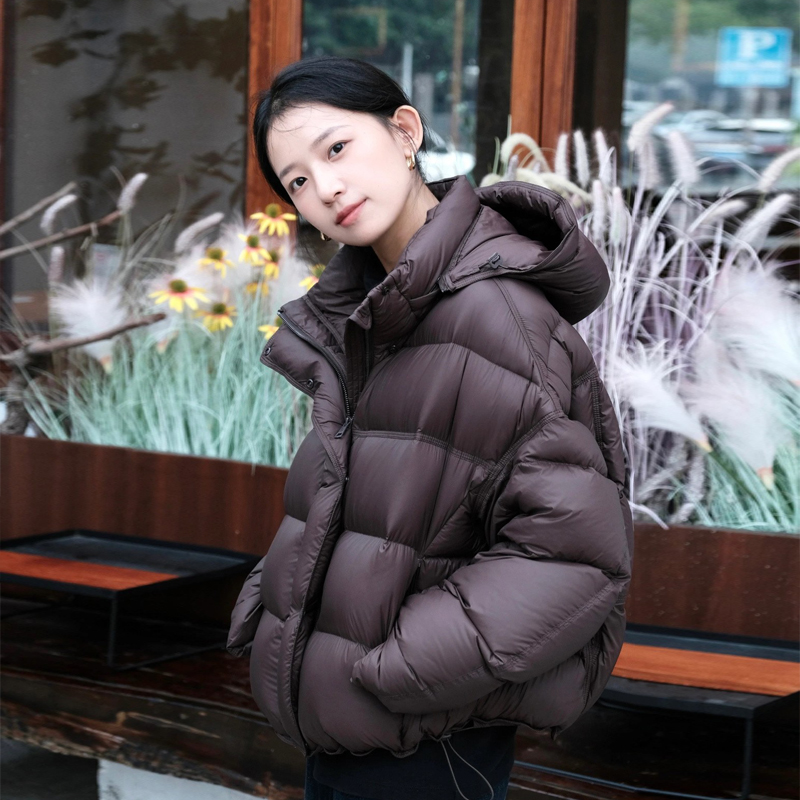 【仰家同款 泡芙羽绒服（短款+中长款） 下单3-5天发货！HYC 冰淇淋云朵】 短款连帽/中长款连帽  90白鸭绒    显瘦保暖 充绒厚实如泡芙一样蓬松柔软