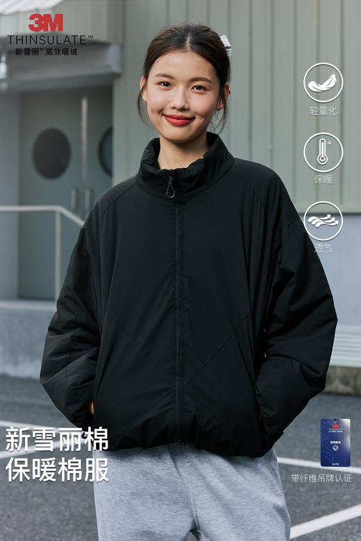 录士LUSHISI炽存“3M新雪丽高效暖绒”棉服防风保暖外套拉链夹克 商品图4