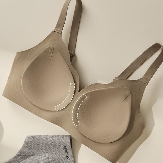 【买一送一】提拉+聚拢+裸感bra 新款无痕软支撑 提拉磨毛轻暖女士内衣一体式固定杯无痕聚拢无钢圈防下垂文胸罩女 商品图7