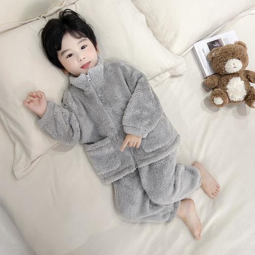 行走小太阳【儿童睡衣秋冬男童家居服珊瑚绒】冬季加绒加厚2026新款小男孩居家服 商品图3