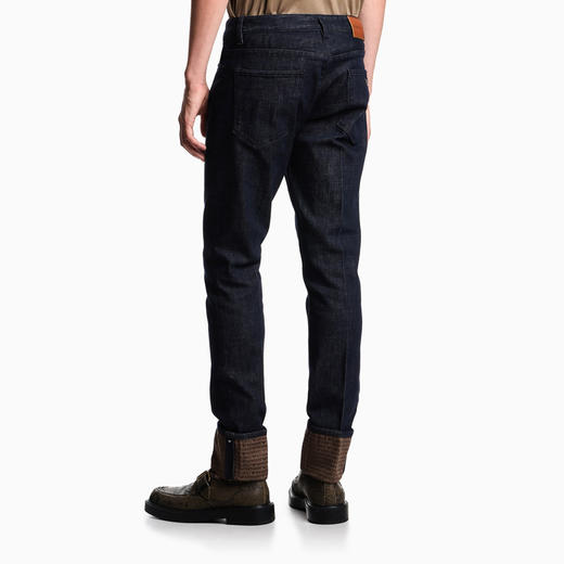 EMPORIO ARMANI 阿玛尼 男士品牌标志翻边 J06 修身牛仔裤 蓝色 EM000121 AF17493 MB001 商品图2