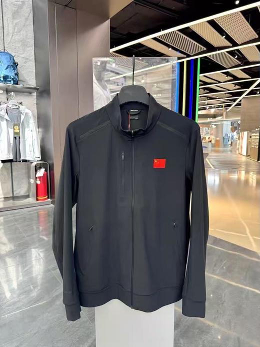 安踏冠军户外男款立领透气科技外套针织运动上衣152530701 商品图1