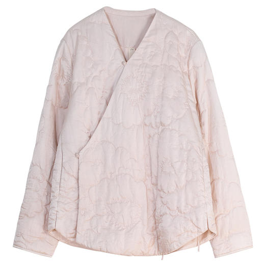 牧衣游原创 机绣丝棉棉衣新款粉色减龄宽松百搭复古薄款棉服 独酌 商品图4