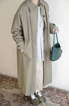 Studio nicholson经典涂层长风衣