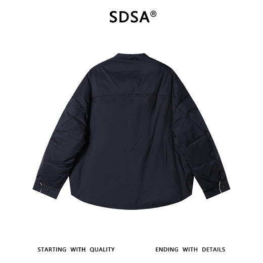 W830SDSA男士秋冬新款痞帅男装国风拉链设计立领羽绒服百搭设计师上衣 商品图5