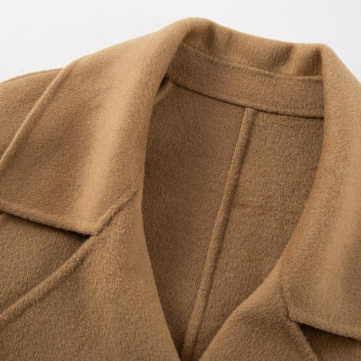 QH949斯尔丽2025新款松弛简约大气商场同款宽松版显瘦长款羊毛大衣 商品图5