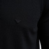 EMPORIO ARMANI 阿玛尼 男士小鹰徽标刺绣纯羊毛长袖Polo针织衫 黑色 EM001512 AF14158 UC001 商品缩略图3