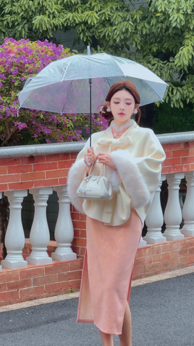 新中式「月下翩鸿」斗篷