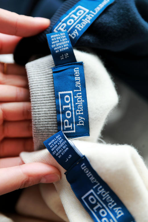 胸口字母刺绣+内里加绒，出口首尔。圆领宽松情侣长袖卫衣C112468 商品图1