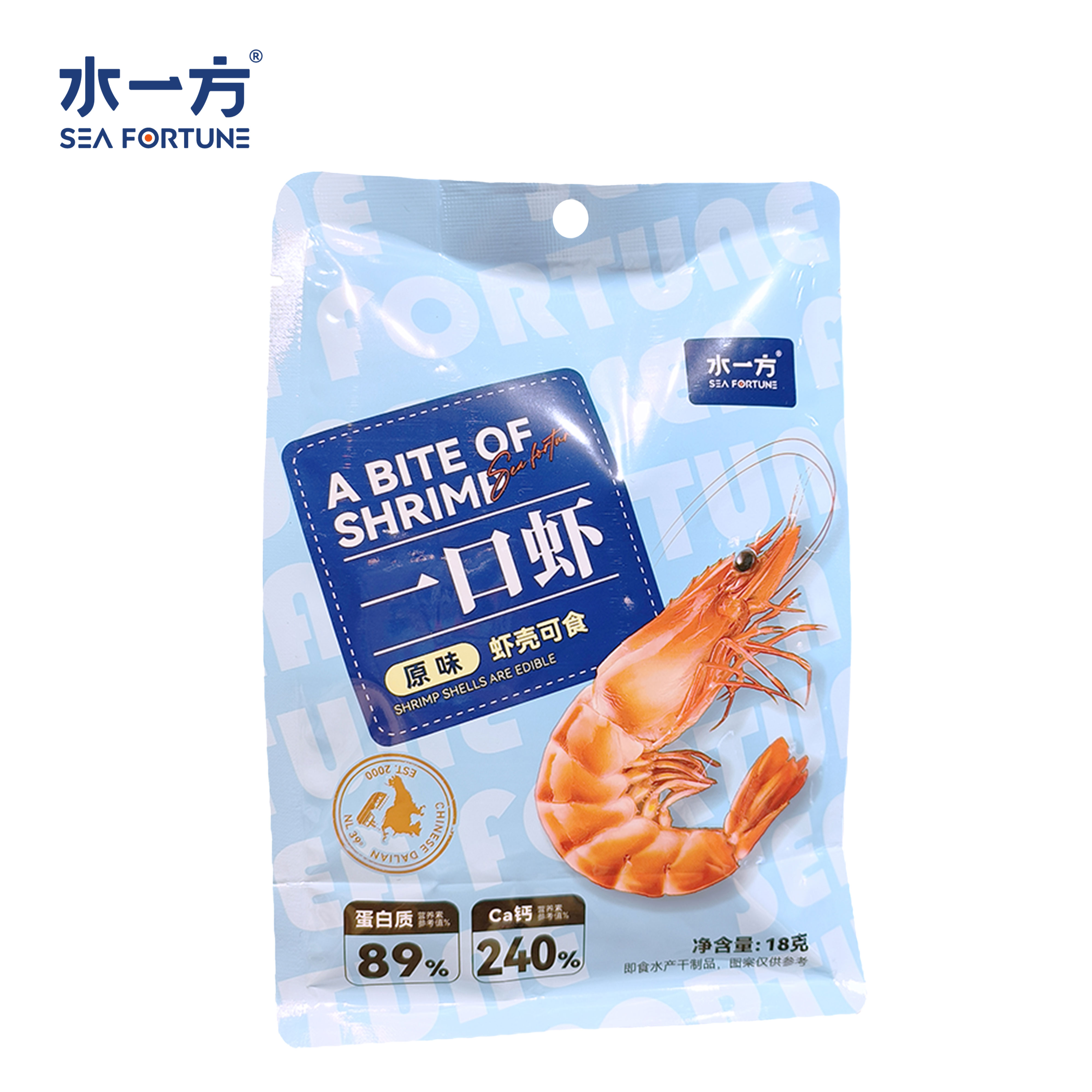 【水一方】一口虾 | 袋（18g）| 大虾酥脆  滋味鲜香【快递】