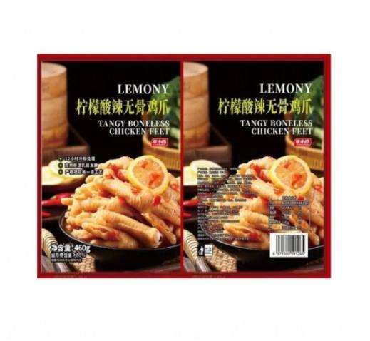 李小爪柠檬酸辣无骨鸡爪460g 商品图0
