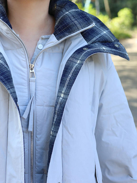 羽绒节 【2件立减30，3件立减50，4件立减80】【板娘同款 短款羽绒服】格子复古时尚 很有年轻活力气息~湖州仓 商品图11