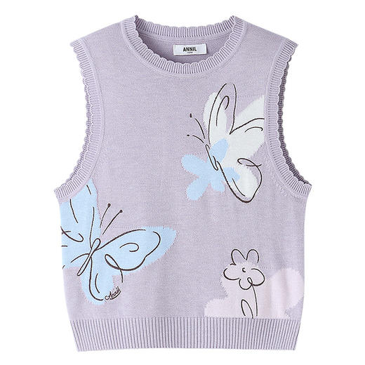 女童针织背心春季新款安奈儿童装EG612574 商品图6