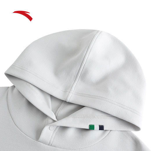 安踏休闲卫衣男士2025冬季新款连帽套头衫长袖运动上衣152538705 商品图2