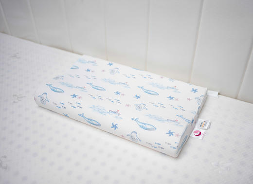 绎生活  儿童好眠眠胶枕 可水洗 可啃咬 枕头水洗硅胶A类硅胶枕  （一只） 商品图0