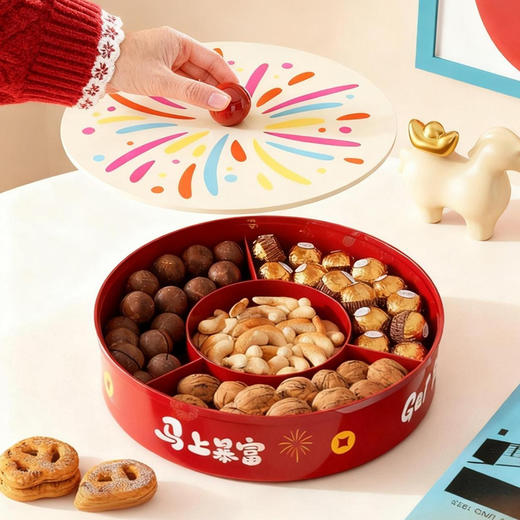 摩登主妇果盘客厅茶几家用高端精致高颜值干果盘水果盘坚果零食盘 商品图1