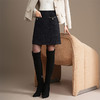 「自」全新升级【铂金会员137/天猫179/差价42】(13007)洛诗琳气质小香风小毛呢半身裙2025秋冬新款通勤显瘦A字裙 商品缩略图2