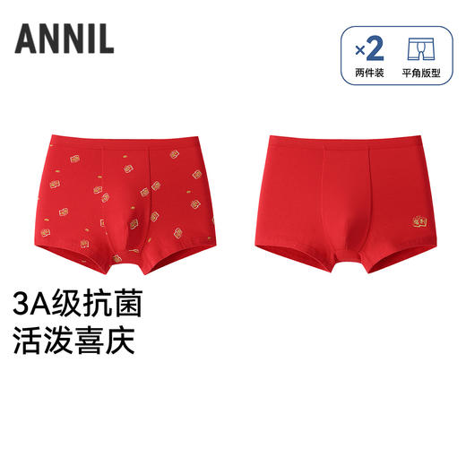 男童平角裤两件装春季新款安奈儿童装JB617068 商品图0