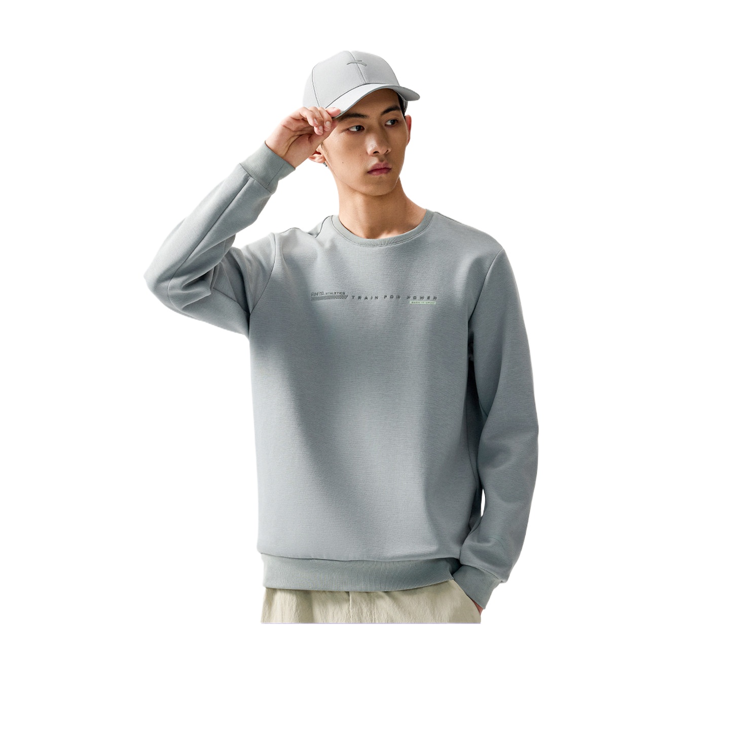 【299任选2件】安踏圆领套头卫衣男装秋季新款纯色简约运动服上衣152537705