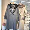 水淼秋冬新款1736连帽气质时尚休闲百搭双面呢宽松 商品缩略图1