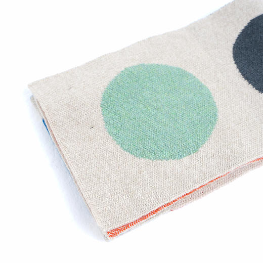 JO GORDON Small Multicolour Spot Scarf 羊羔毛彩色圆点围巾 商品图3