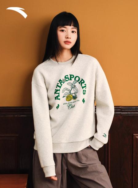 【关晓彤同款】安踏易打理卫衣休闲套头衫女秋季新款长袖162538701 商品图0